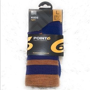 Point 6 kids lightweight hiking socks size L